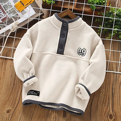 Stylish Long Sleeve Warm Fleece Sweatshirts for Boys childrensterritory