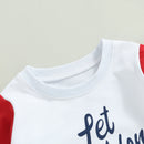 Kids Boys Girls Letters Print Long Sleeve Sweatshirt Tops