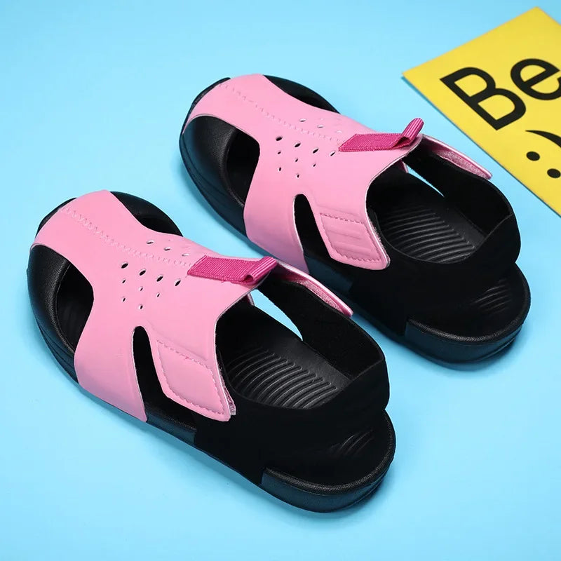 Candy-colored Hollow-out Fashion Sandals for Kids