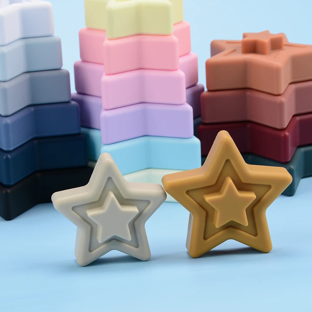 IQ-Enhanced Kids Silicone Building Block Toys