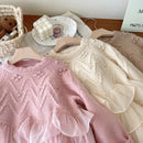 Girls' Long-Sleeved Soft Winter Sweater childrensterritory