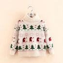 Kids' High Neck Christmas Design Winter Sweater childrensterritory