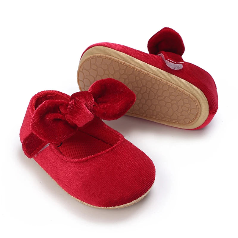 Cute Lace Design Baby Girl Non Slip Princess Crib Shoes
