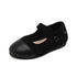 Little Boys and Girls Slip On Black Leather Shoes childrensterritory