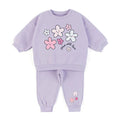 Kids Cartoon Print Long Sleeves Warm Clothing Set childrensterritory