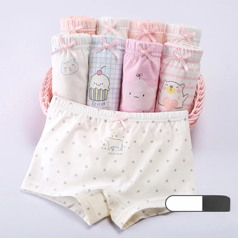 4PCS/LOT Anti-bacterial Cartoon Underpants for Little Girls childrensterritory