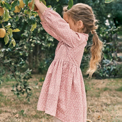 Kids Girls Floral Autumn Spring Casual Frocks childrensterritory