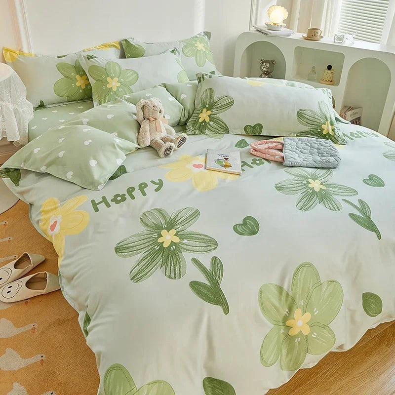 Kids Room Soft Cartoon Design Bedding Set