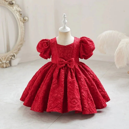 Elegant Flower Printing All Over Puffy Sleeveless Princess Dress