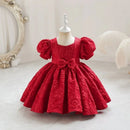Elegant Flower Printing All Over Puffy Sleeveless Princess Dress