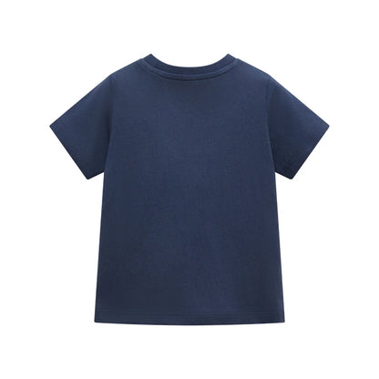 Cartoon Sharks Print Kids Boys Cotton T-shirts childrensterritory