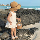 Hollow Lace Casual Sleeveless T-Shirt+Shorts Toddler Clothing Sets childrensterritory