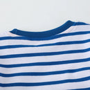 Dinosaurs Cartoon Striped Design Summer T-shirts for Kids Boys childrensterritory