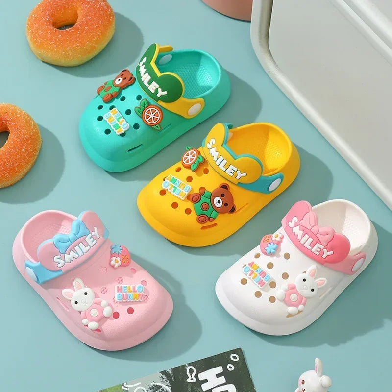 Non-Slip Soft Bottom Summer Cartoon Slippers For Baby