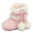 Pompom Design Warm Snow Boots in 4-Colors for Infants childrensterritory