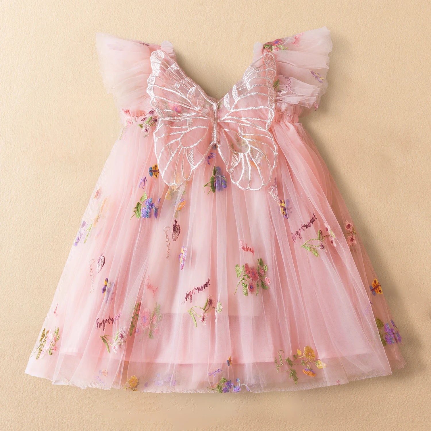 Baby Girls Ruffles Lace Design Birthday Party Princess Dresses