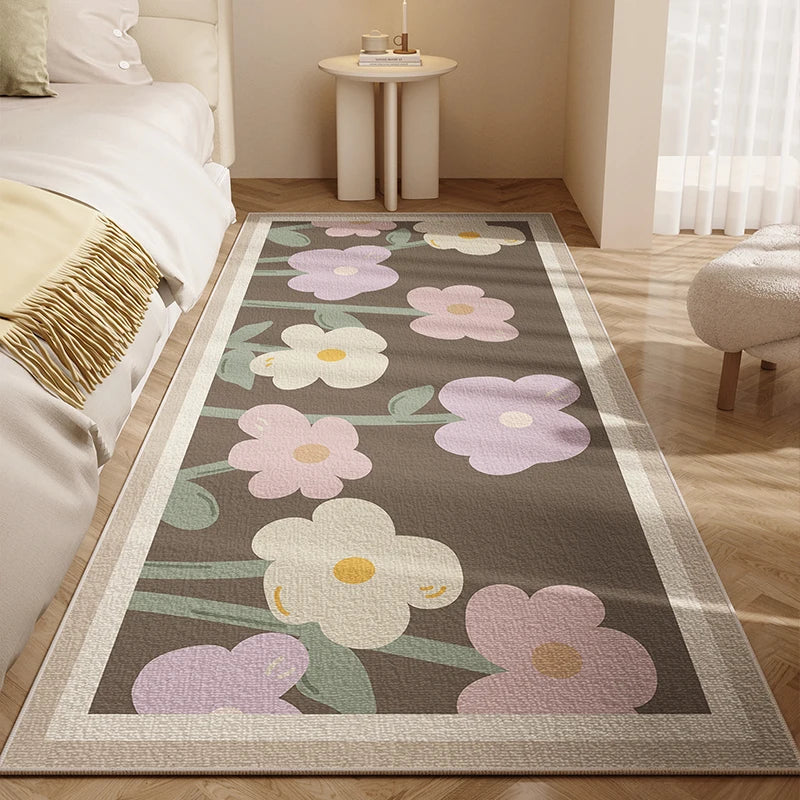 Nordic Cute Flower Girl Rugs for Bedroom, Large Area childrensterritory
