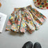 Kids Girls Floral Wide-Leg Beach Shorts for Summer childrensterritory