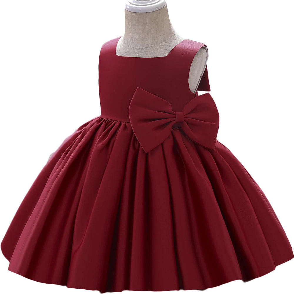 Baby/Kids Girls Bowknot Design Princess Birthday Party Dresses