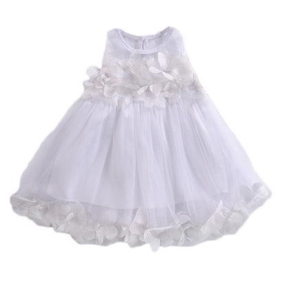 Little Girls Leopard Printed Ruffled Bowknot Party Dress childrensterritory