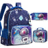 Kids 3pcs School Backpack of Astronaut and Dinosaurs Print childrensterritory