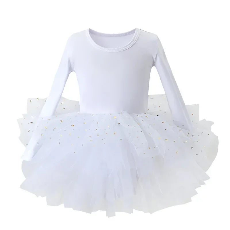 Tulle Puffy Tiered Long Tail Flower Girl Dresses For Wedding Party