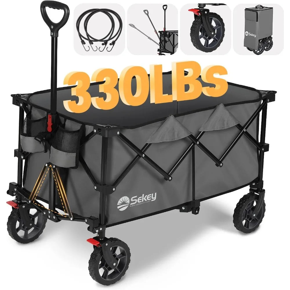 Versatile Portable Wagon Cart With All-Terrain Wheels childrensterritory