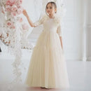Tulle Flower Girl Dresses With Bow For Wedding Birthday