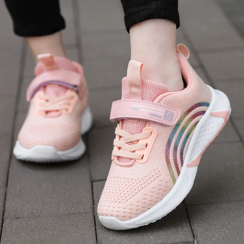 Lightweight Casual Kids Girls Mesh Sneakers Sports Shoes childrensterritory