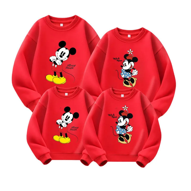 Cartoon-Design Long-Sleeve Family Matching Winter Sweater