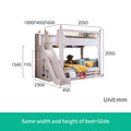 Multifunctional Kids Bunk Bed with Safety Fence and Storage childrensterritory