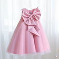 Lavender Scoop Neck Puff Girls Birthday Party Dresses