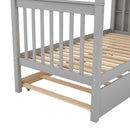 Twin over Twin Bunk Bed for Kids' Bedroom with Trundle and Storage childrensterritory
