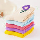 Cute Flower Cartoon Pattern 5 Pairs of Socks For Girls childrensterritory
