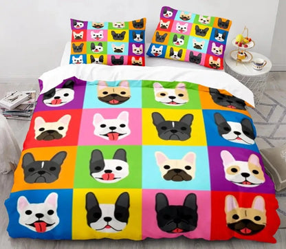 3D Cartoon Animal Print Microfiber Kids Bedding Sets childrensterritory