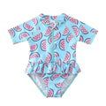 Toddler/Baby Girl Ruffle Printed One Piece Swimsuits