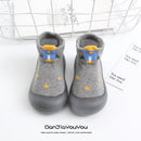 Baby Cartoon Print Soft Rubber Sole Booties childrensterritory