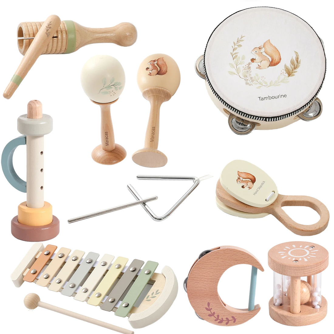 Wooden Musical Instruments for Early Education in Infants childrensterritory