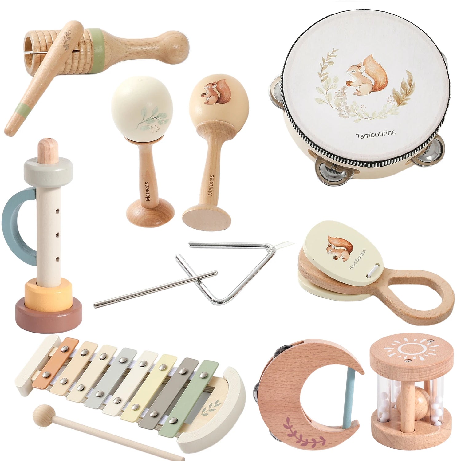 Wooden Musical Instruments for Early Education in Infants childrensterritory