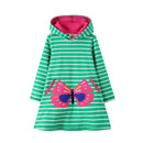 Long-Sleeved Cartoon Print Autumn Girls' Dresses