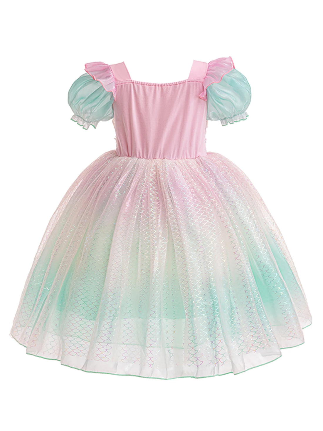Half-Sleeves Sequined Design Party Outfits For Girls childrensterritory