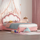 Modern Design Double Bed for Kids with Crown-Shaped Headboard childrensterritory