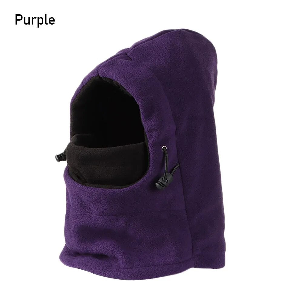 Kids Warm Knitted Plus Fleece Beanie with Face Cover childrensterritory