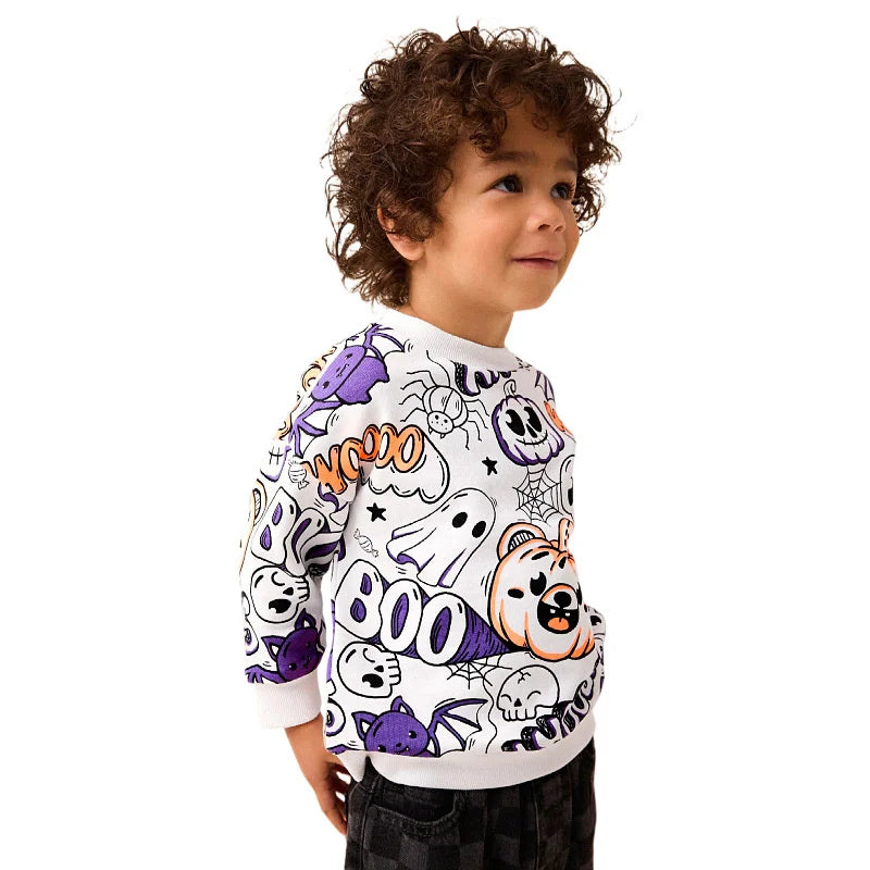 Long Sleeve Cartoon Embroidery Children Girls Sweatshirts childrensterritory