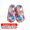 Cartoon Design Baby Beach Sneakers, Aqua Barefoot Shoes