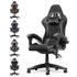 PU Leather Gaming Chair with Headrest and Lumbar Support childrensterritory