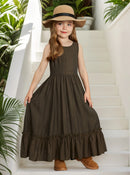 Kids Girls' Easy-to-Wear Cotton Summer Dress childrensterritory