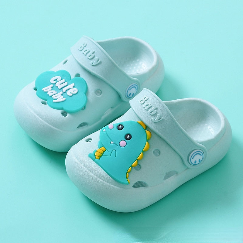 Breathable, Cute Cartoon Slip-On Mules for Little Boys and Girls childrensterritory
