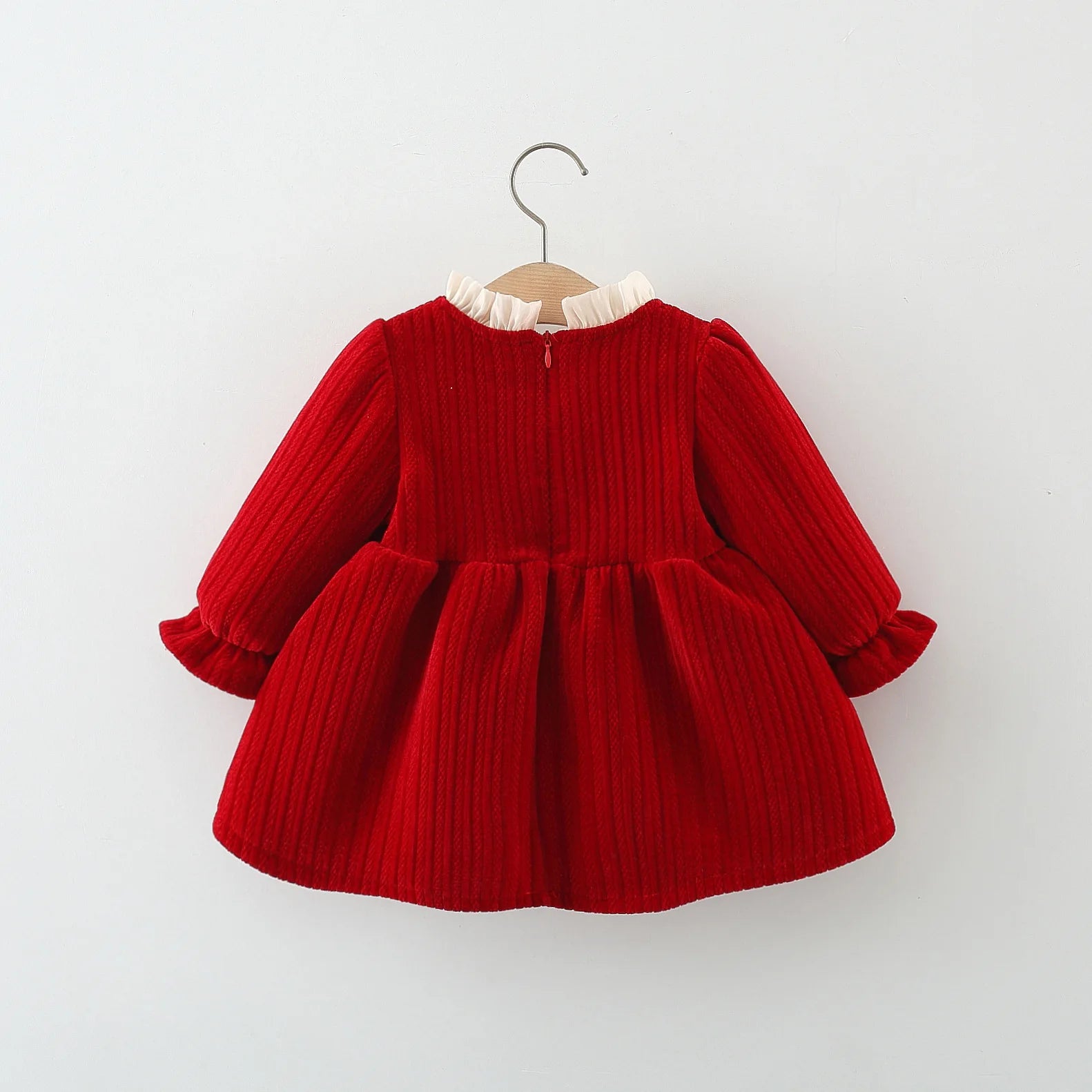 Girls' Long-Sleeved Elegant Winter Dresses