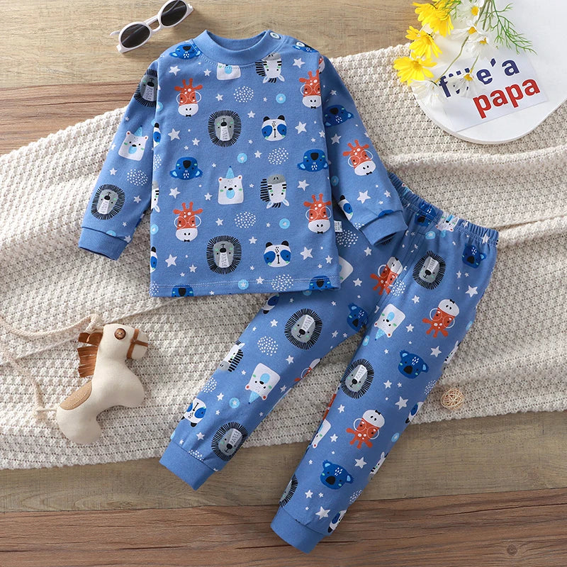 Kids Boys Girls Cartoon Clothing Sets for Autumn